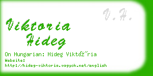 viktoria hideg business card